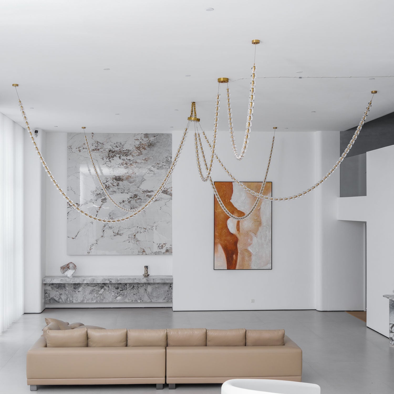 Gabriel Gold Chandelier-Neutral Decor