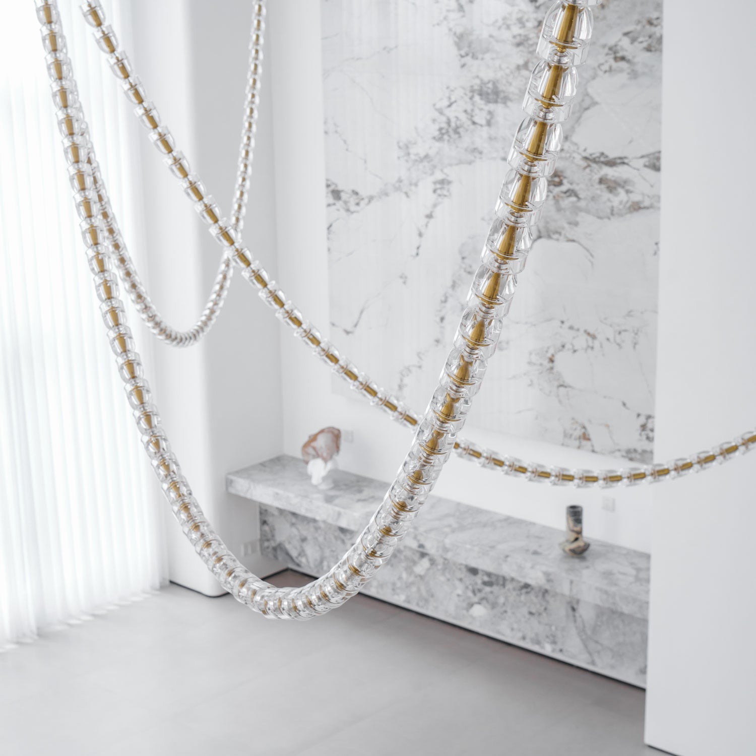 Gabriel Gold Chandelier-Neutral Decor