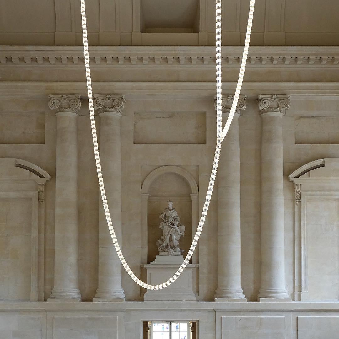 Daelen Chandelier Crystal Gold LED 3-Line-Neutral Decor