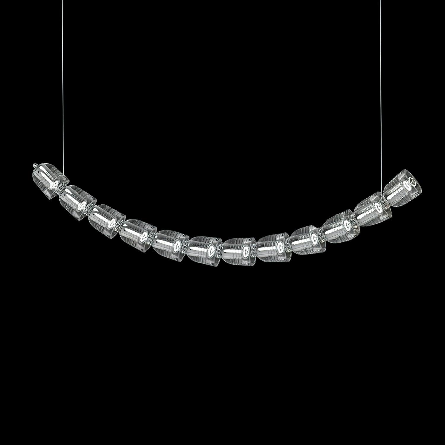 Cascade Modern Acrylic Chandelier-Neutral Decor