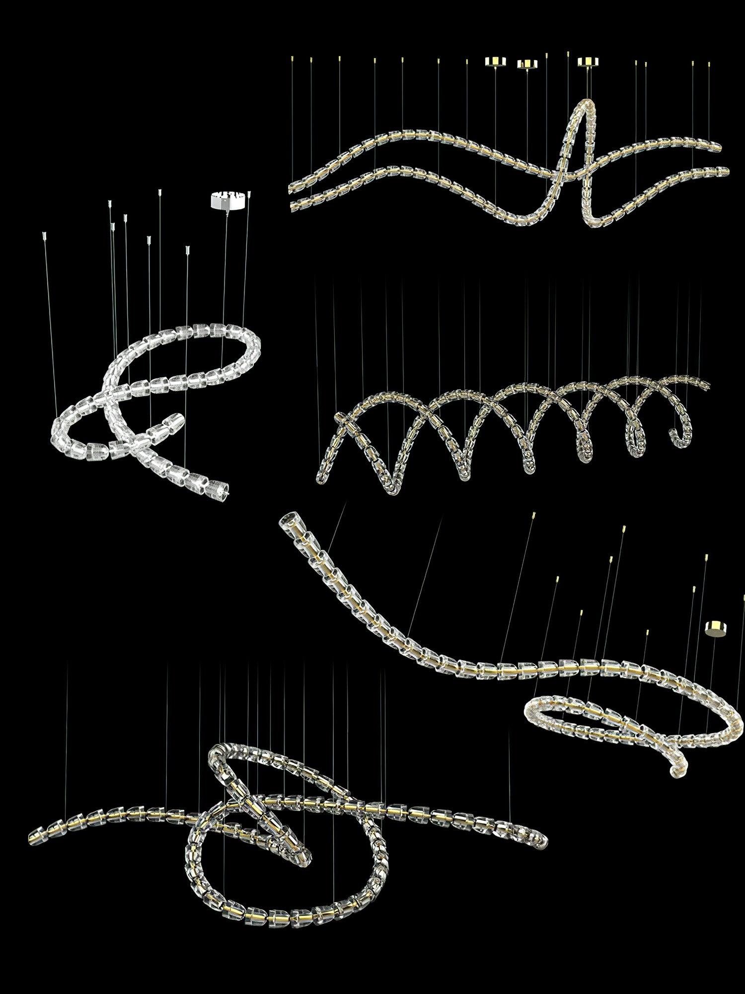Vivaryra Modern LED Chandelier-Neutral Decor