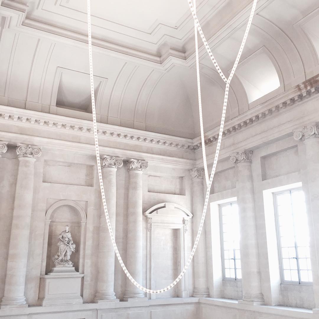 Cud Chandelier Chrome Interlacing Crystal Lines-Neutral Decor