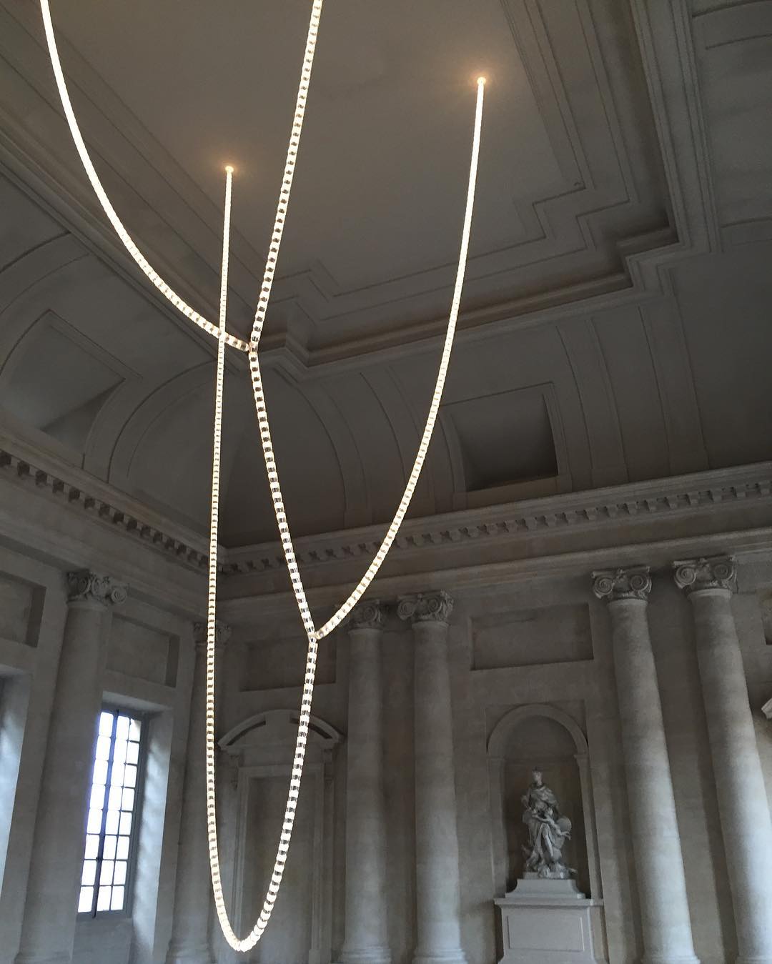 Daelen Chandelier Crystal Gold LED 3-Line-Neutral Decor