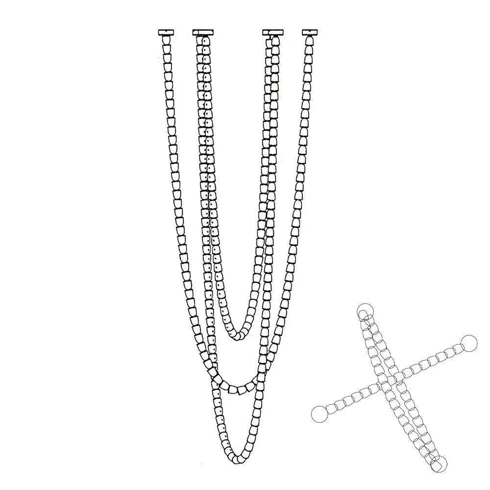 Cud Chandelier Chrome Interlacing Crystal Lines-Neutral Decor