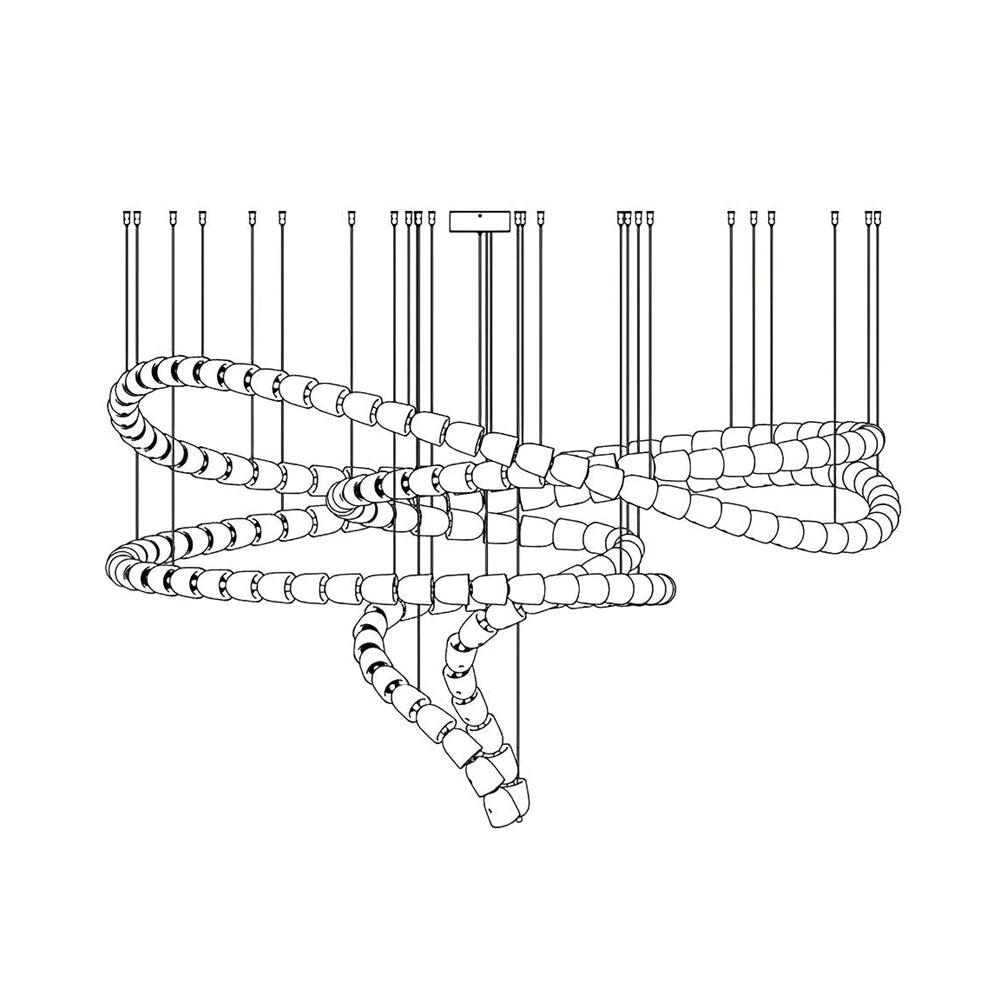 Cavenira Art Deco Crystal Chandelier-Neutral Decor