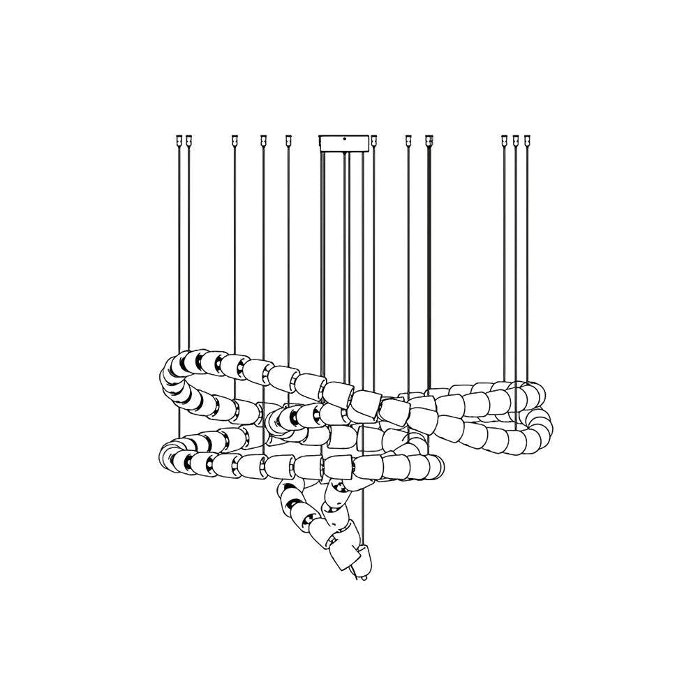 Cavenira Art Deco Crystal Chandelier-Neutral Decor