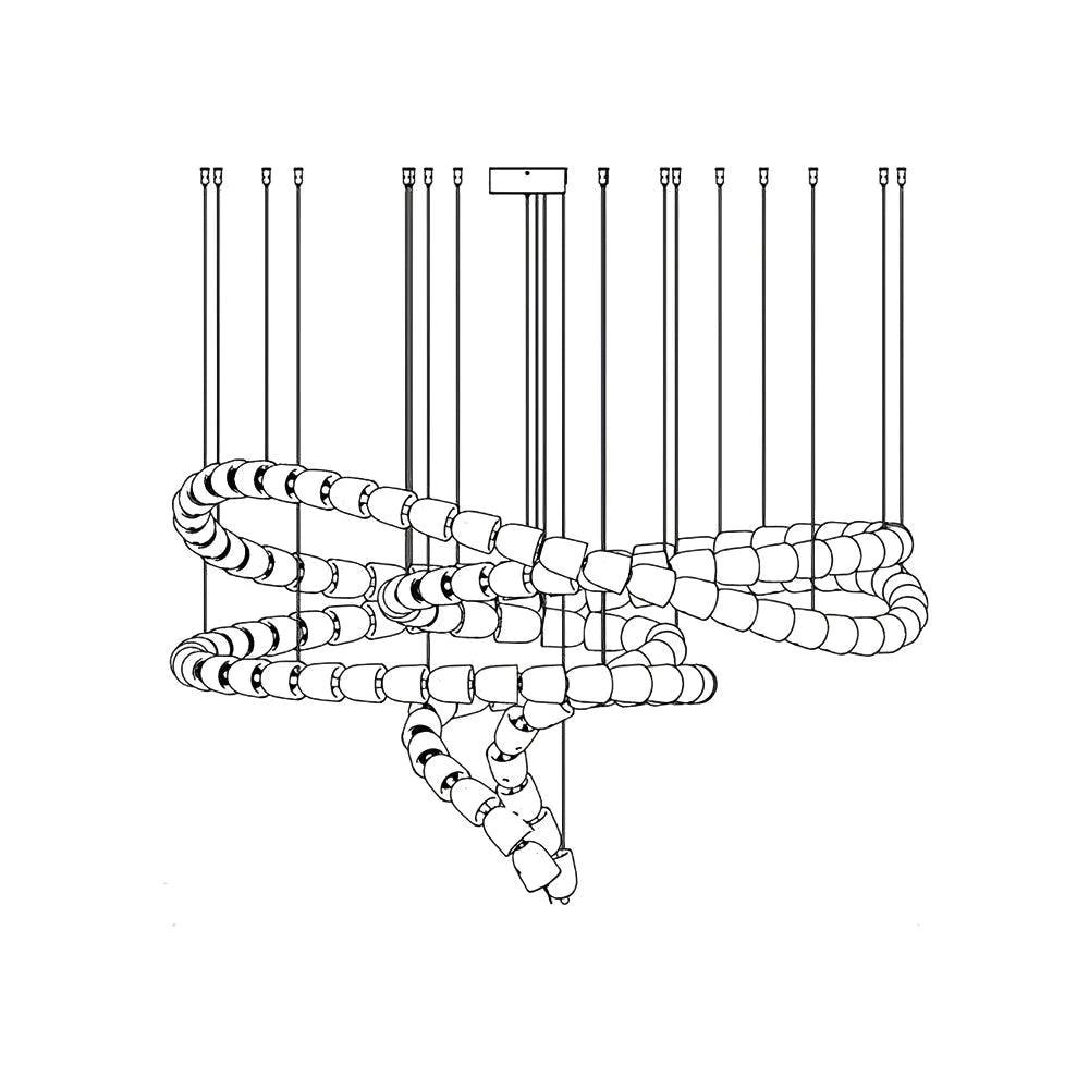 Cavenira Art Deco Crystal Chandelier-Neutral Decor