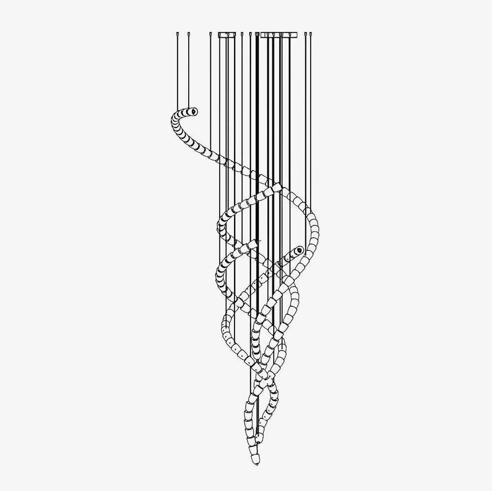 Cavenira Art Deco Crystal Chandelier-Neutral Decor