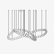 Nysilisra Luxe Crystal Pendant Light-Neutral Decor