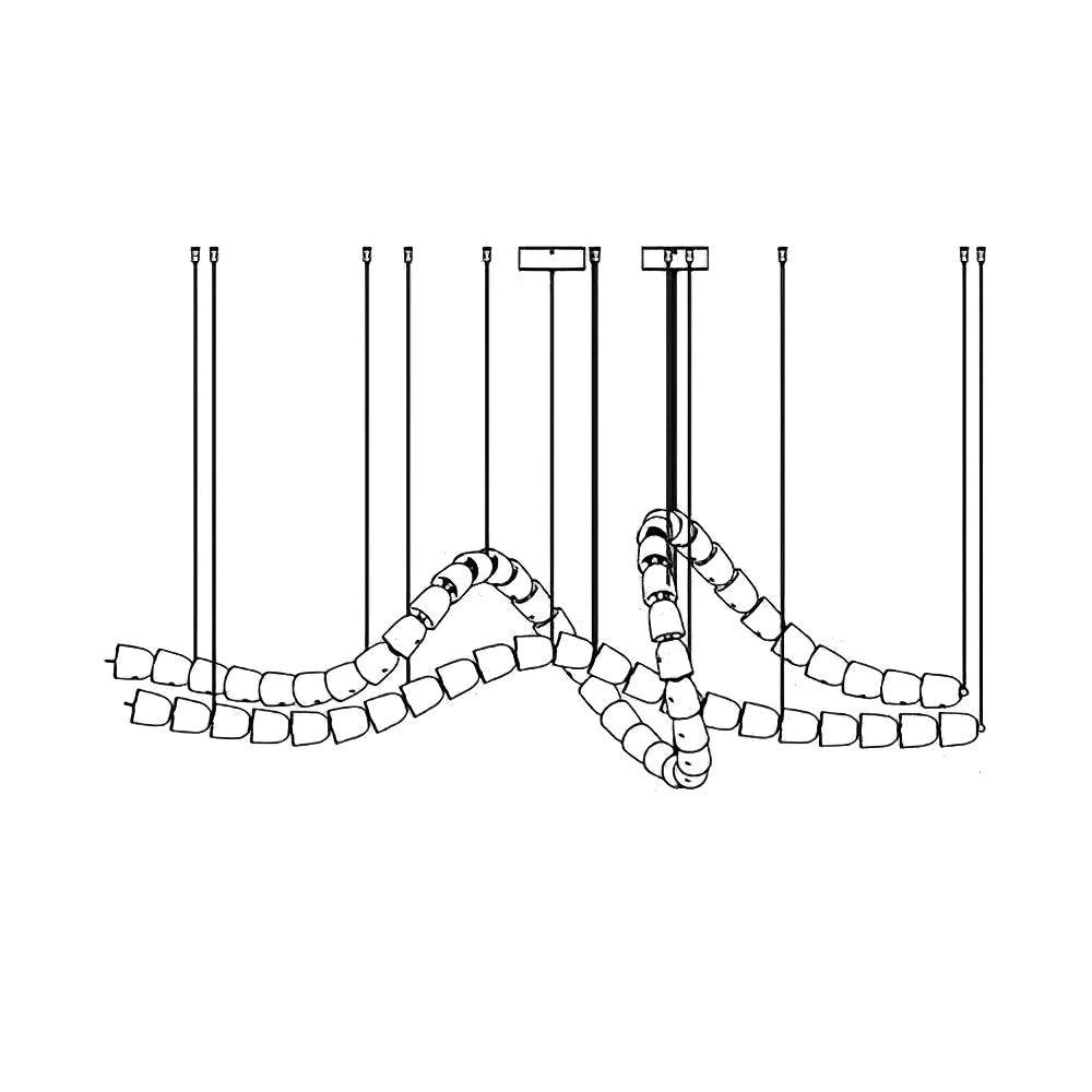 Zevenila Modern Acrylic Chandelier-Neutral Decor