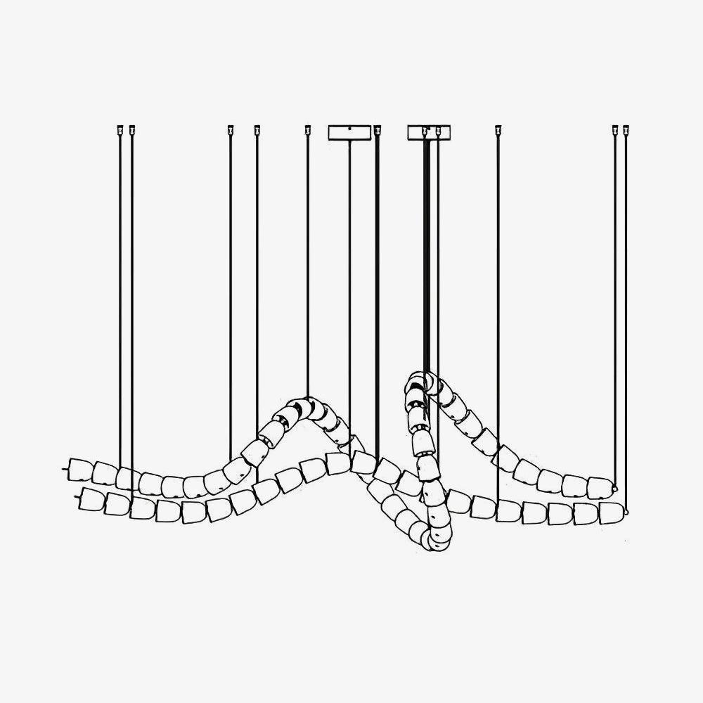 Zevenila Modern Acrylic Chandelier-Neutral Decor