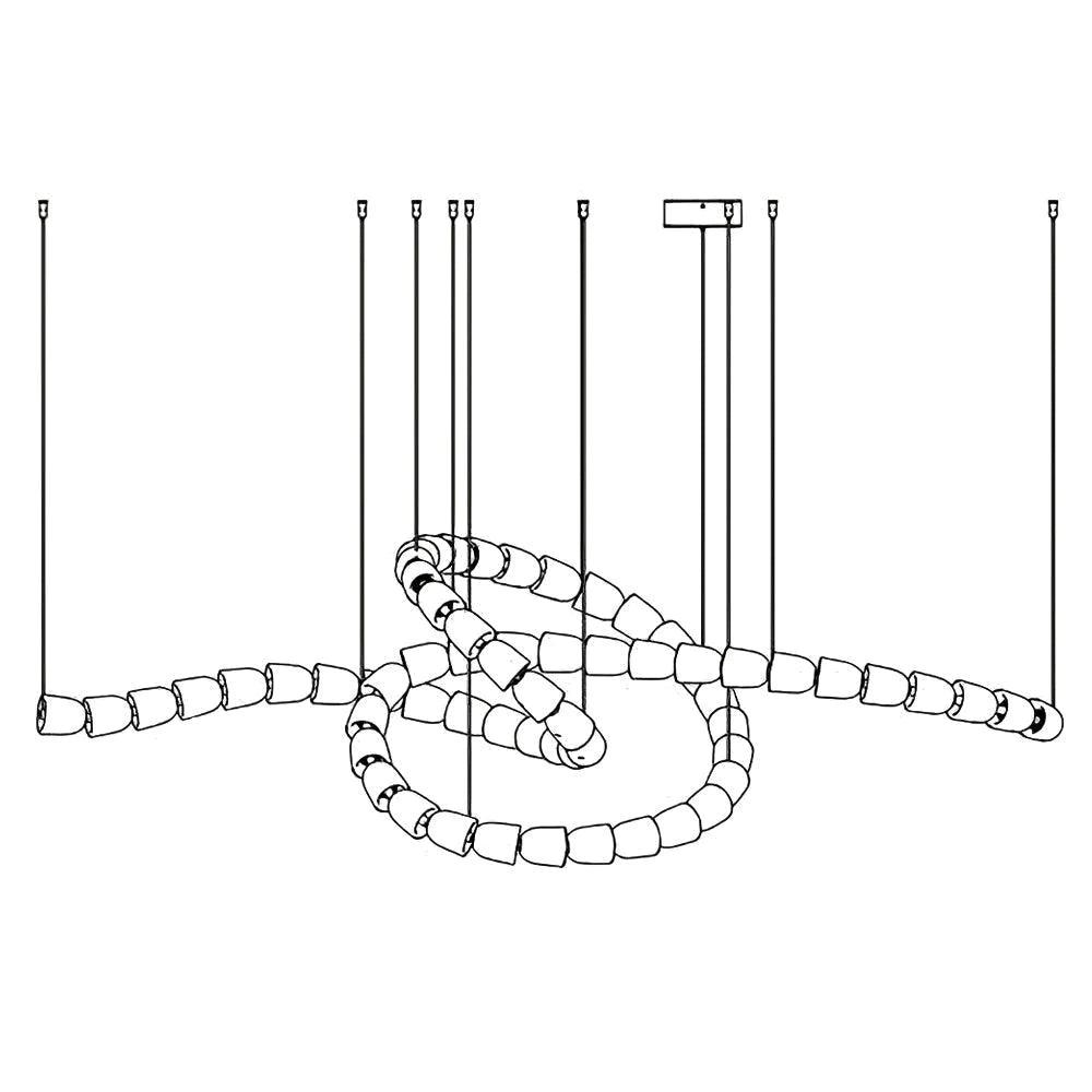 Zemirisra Modern Acrylic Chandelier-Neutral Decor