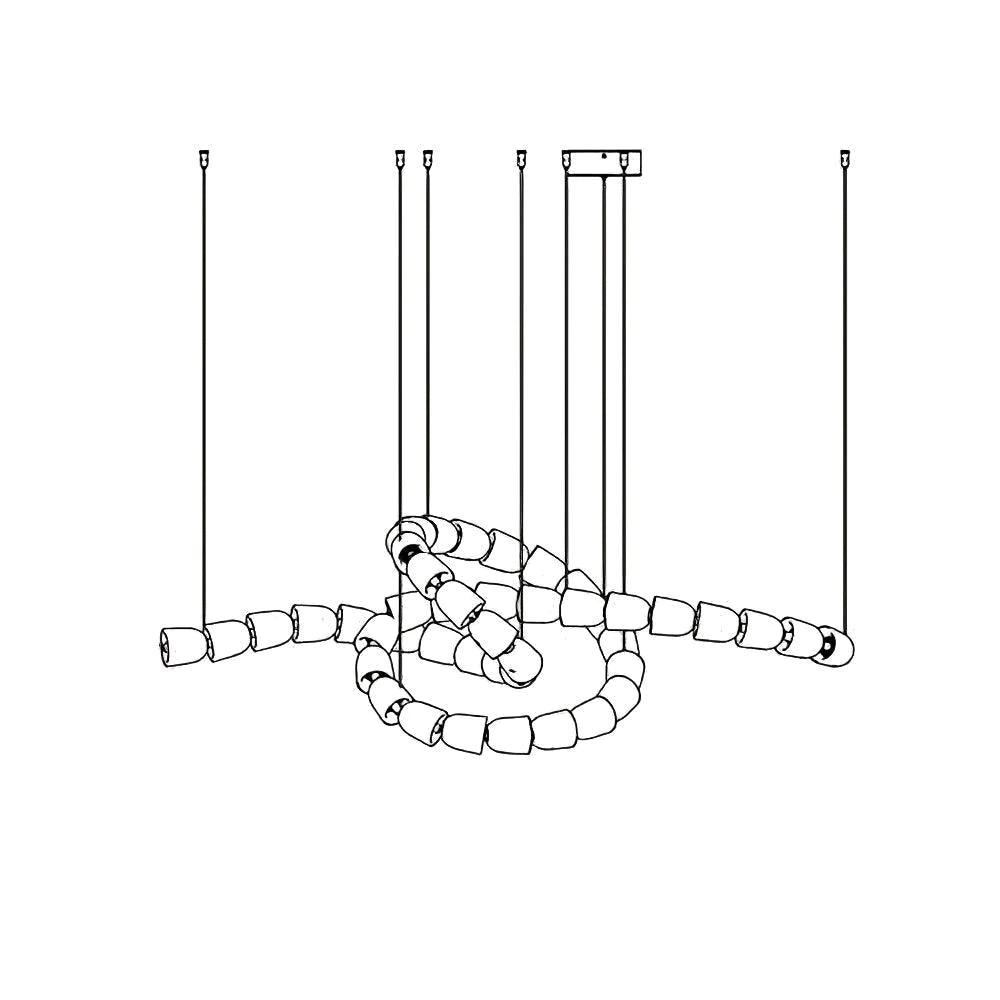 Zemirisra Modern Acrylic Chandelier-Neutral Decor