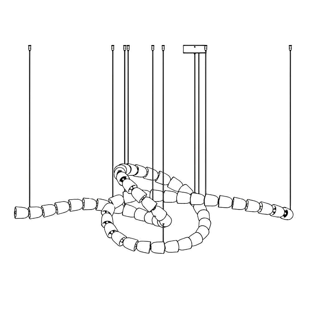 Zemirisra Modern Acrylic Chandelier-Neutral Decor