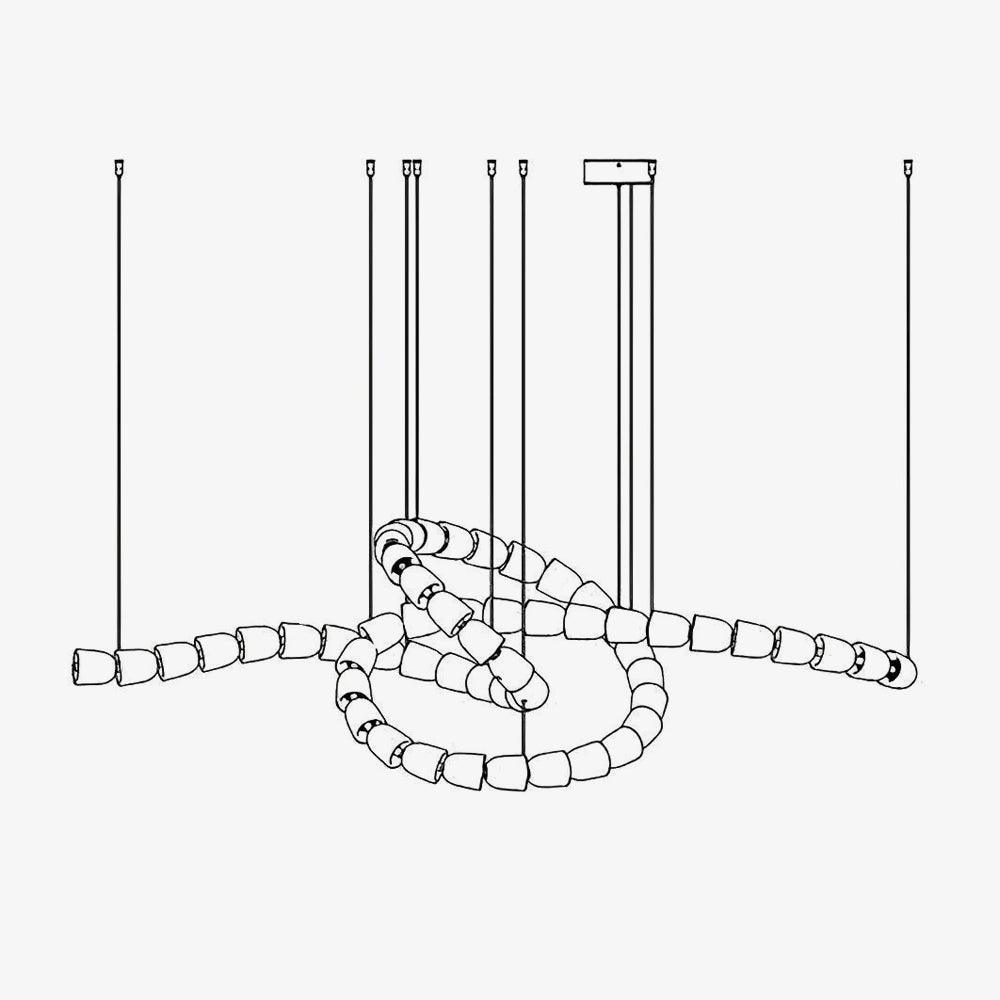 Zemirisra Modern Acrylic Chandelier-Neutral Decor