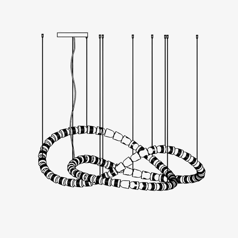 Myvenarae Modern LED Chandelier-Neutral Decor
