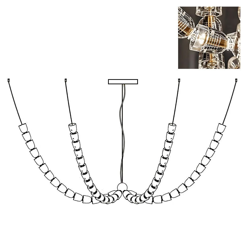 Vivaryra Modern LED Chandelier-Neutral Decor