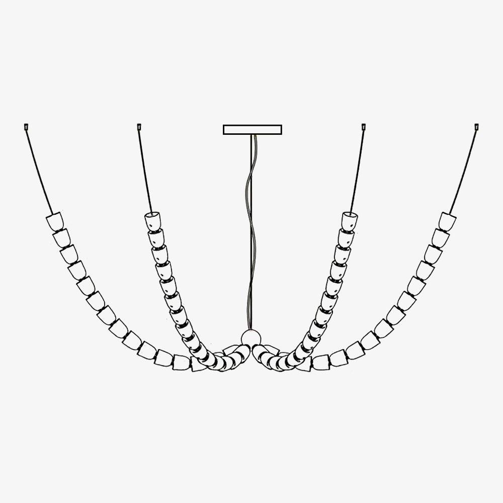 Vivaryra Modern LED Chandelier-Neutral Decor