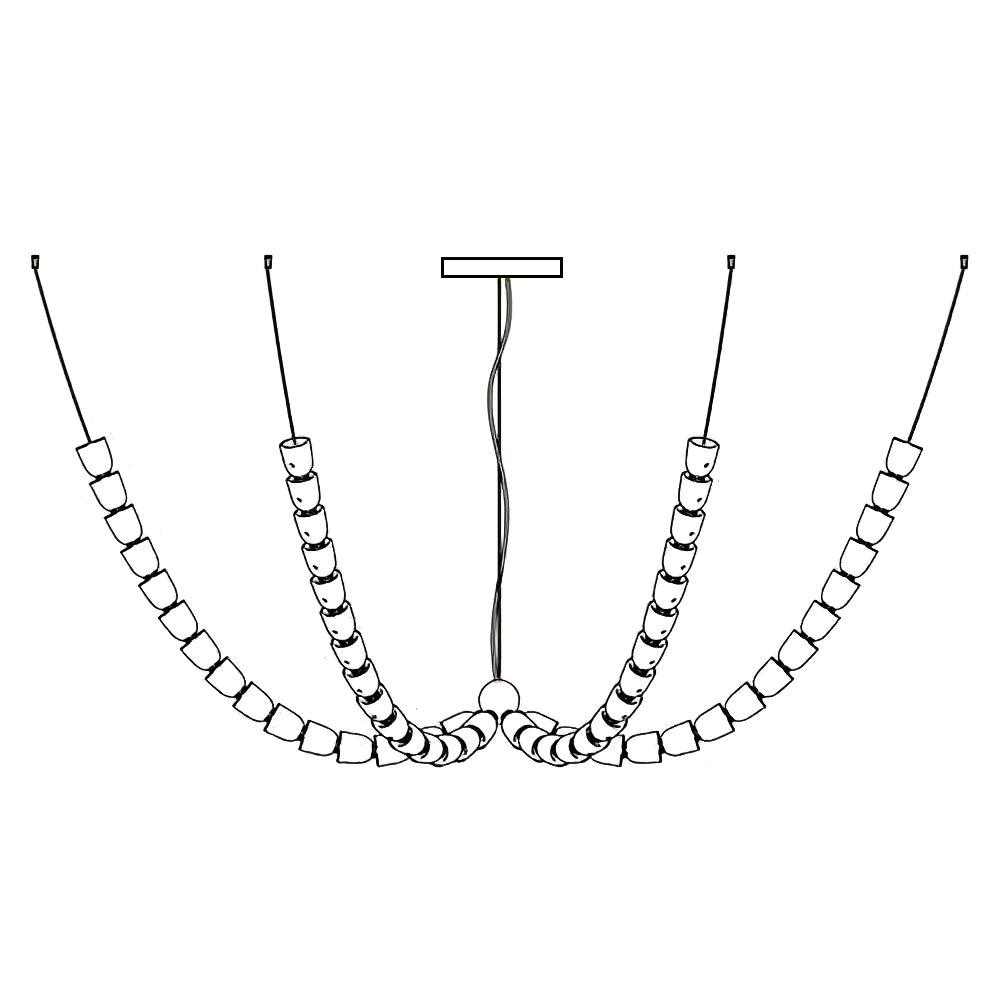 Vivaryra Modern LED Chandelier-Neutral Decor