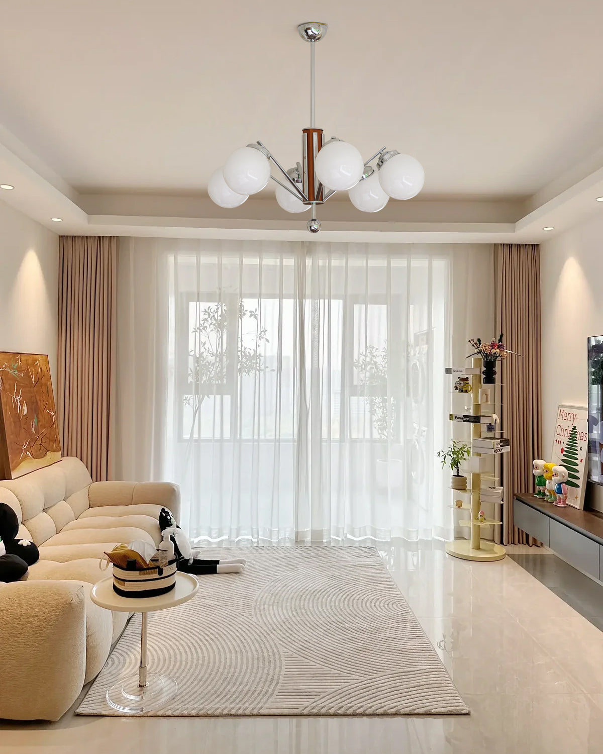 Orina  Chandelier Mid-century