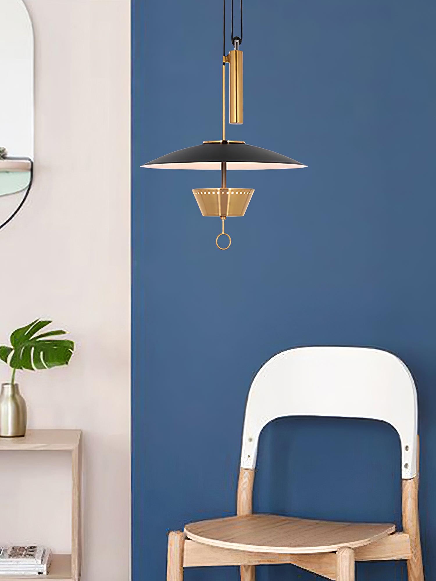 Lustra Chandelier Retro Brass-Neutral Decor