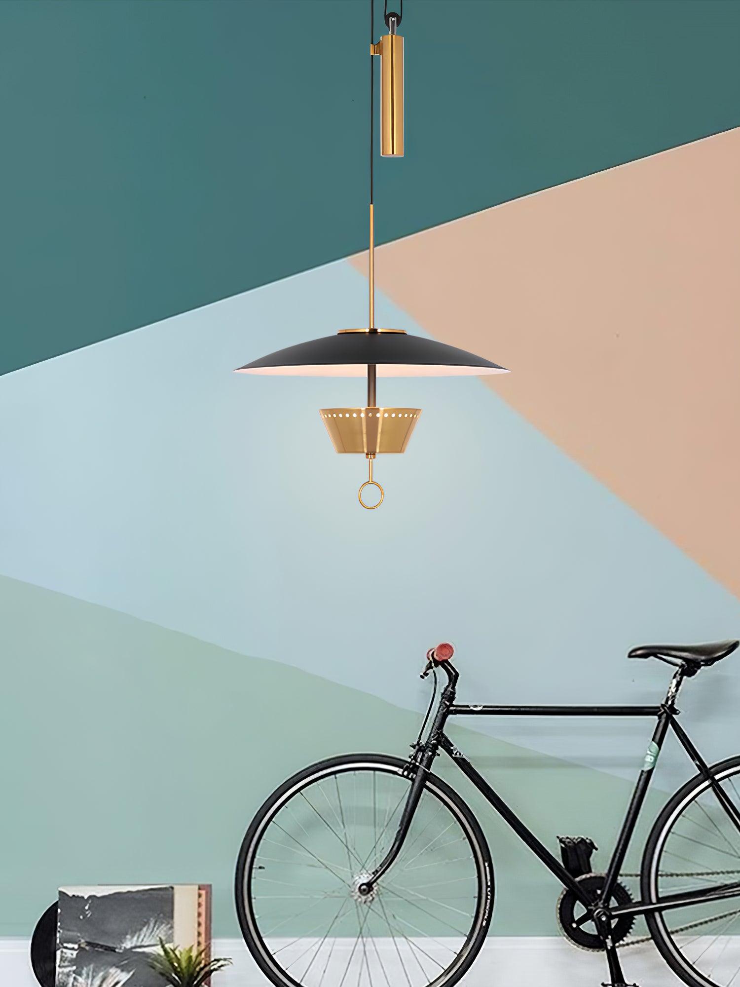Lustra Chandelier Retro Brass-Neutral Decor