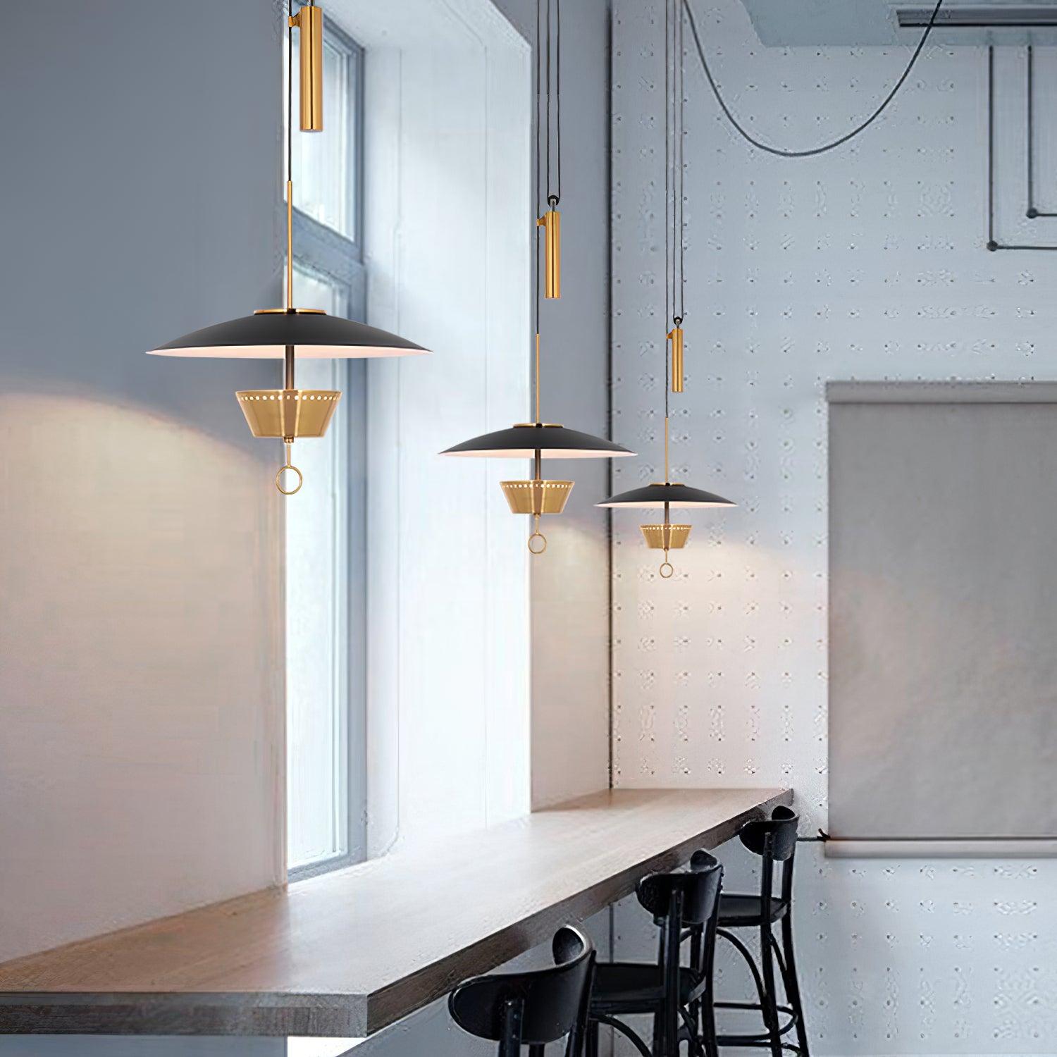 Lustra Chandelier Retro Brass-Neutral Decor