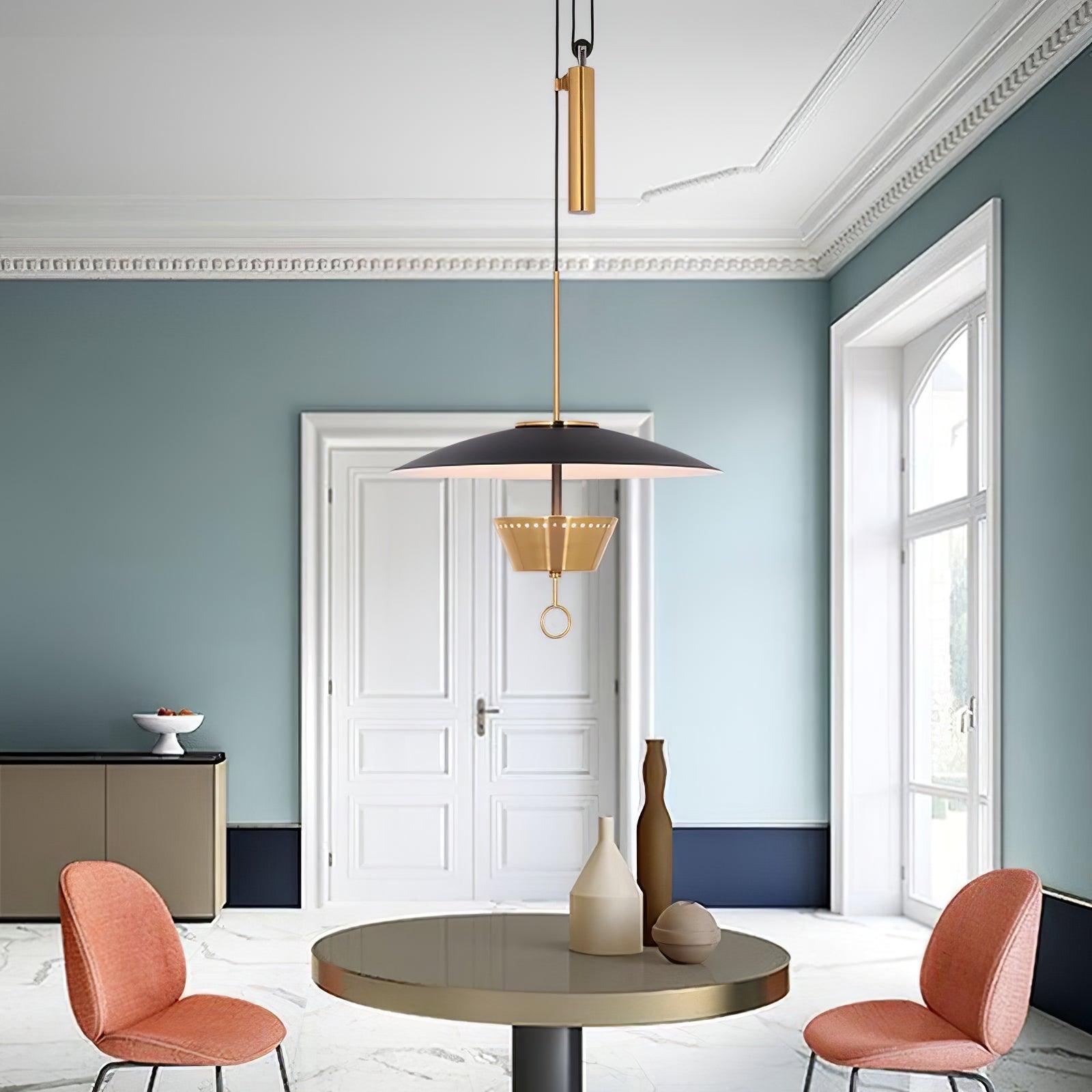 Lustra Chandelier Retro Brass-Neutral Decor