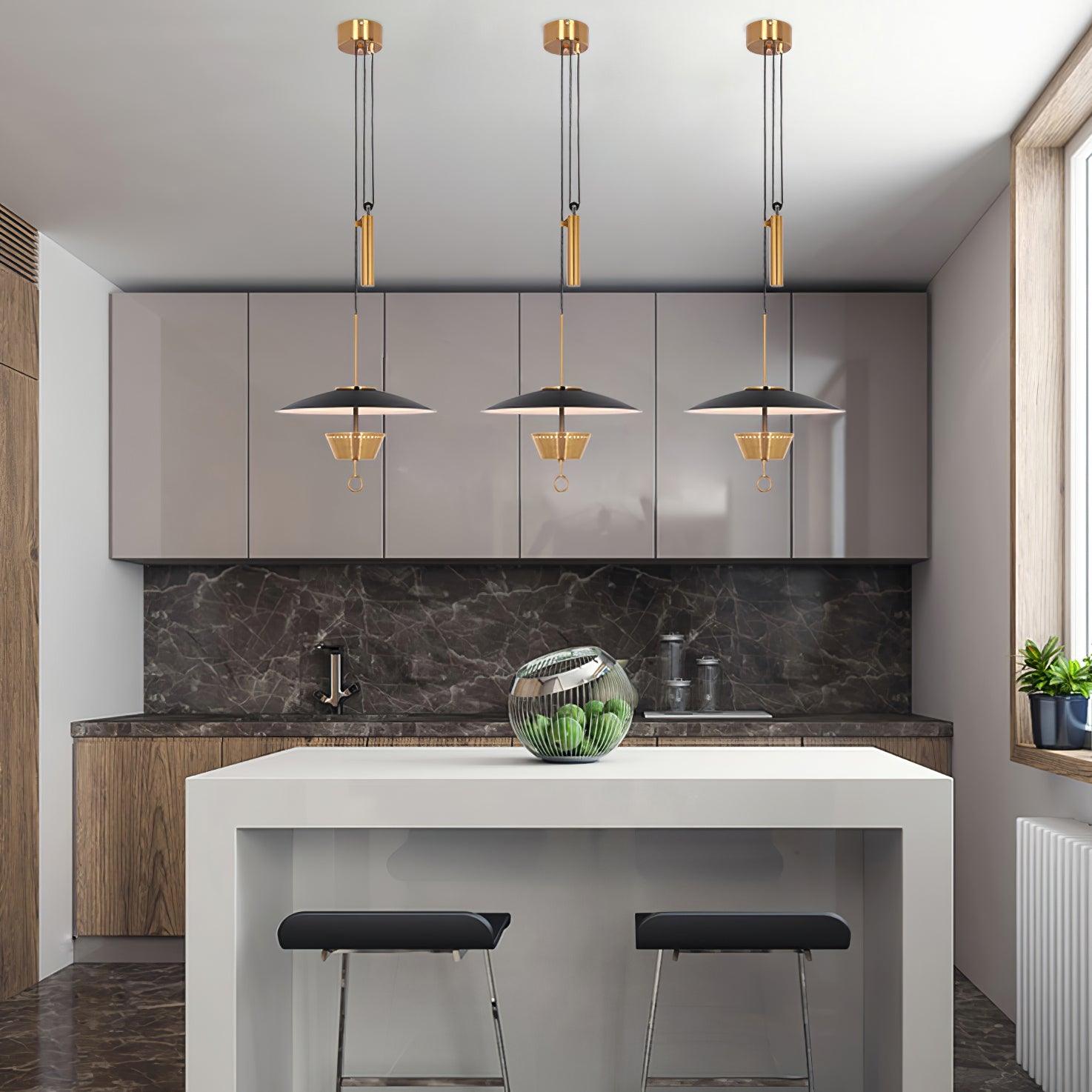 Lustra Chandelier Retro Brass-Neutral Decor