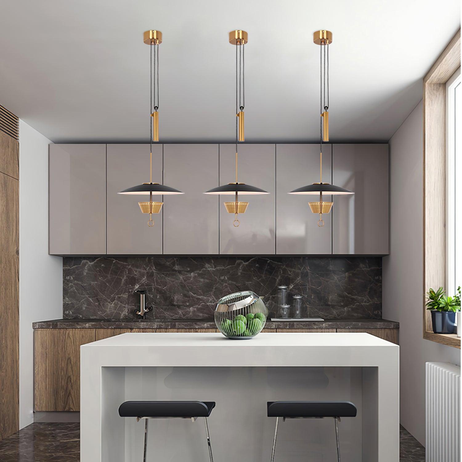 Lustra Chandelier Retro Brass-Neutral Decor