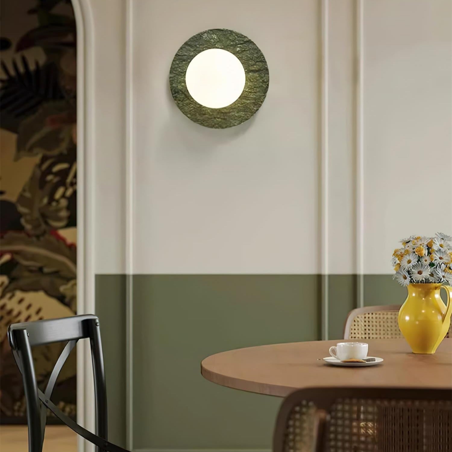 Enox Minimalist Globe Marble Wall Lamp - Neutralighting