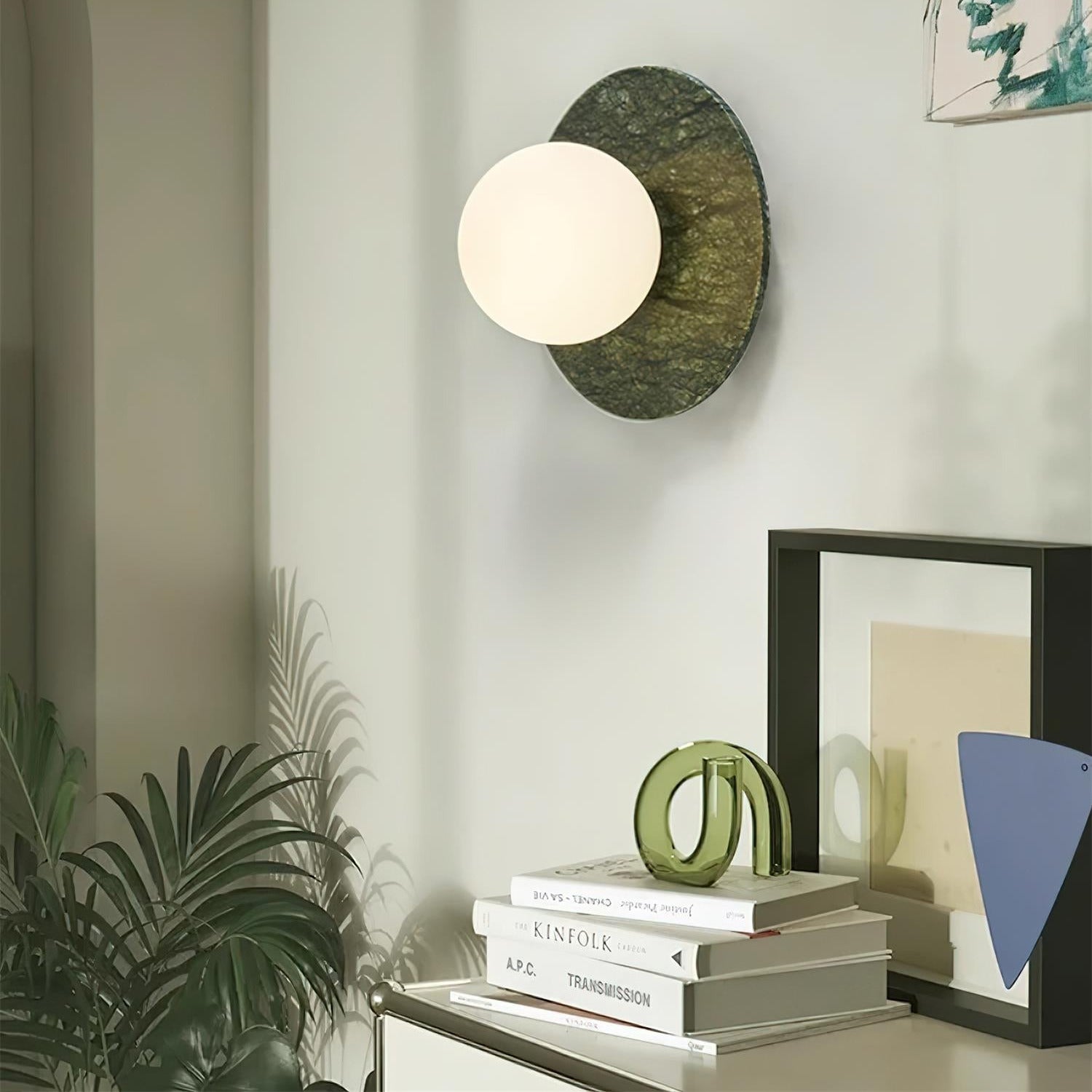 Enox Minimalist Globe Marble Wall Lamp - Neutralighting