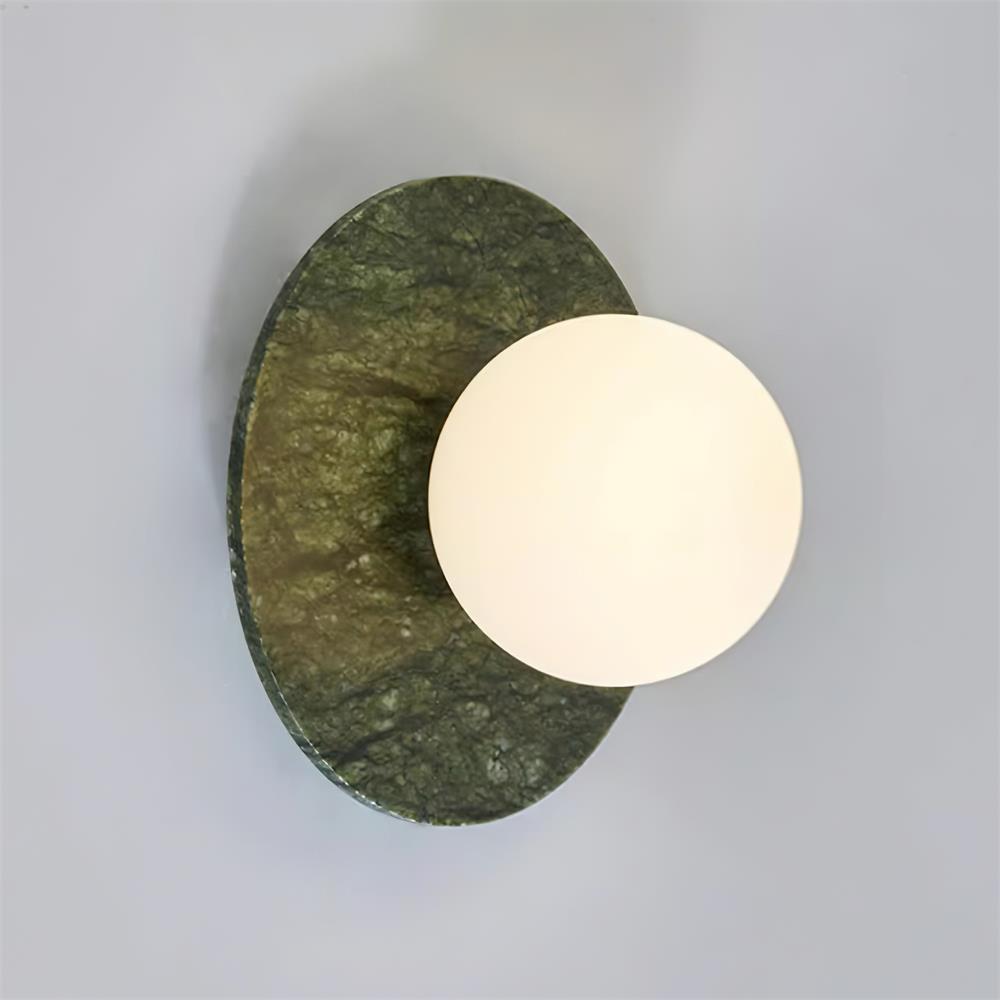 Enox Minimalist Globe Marble Wall Lamp - Neutralighting