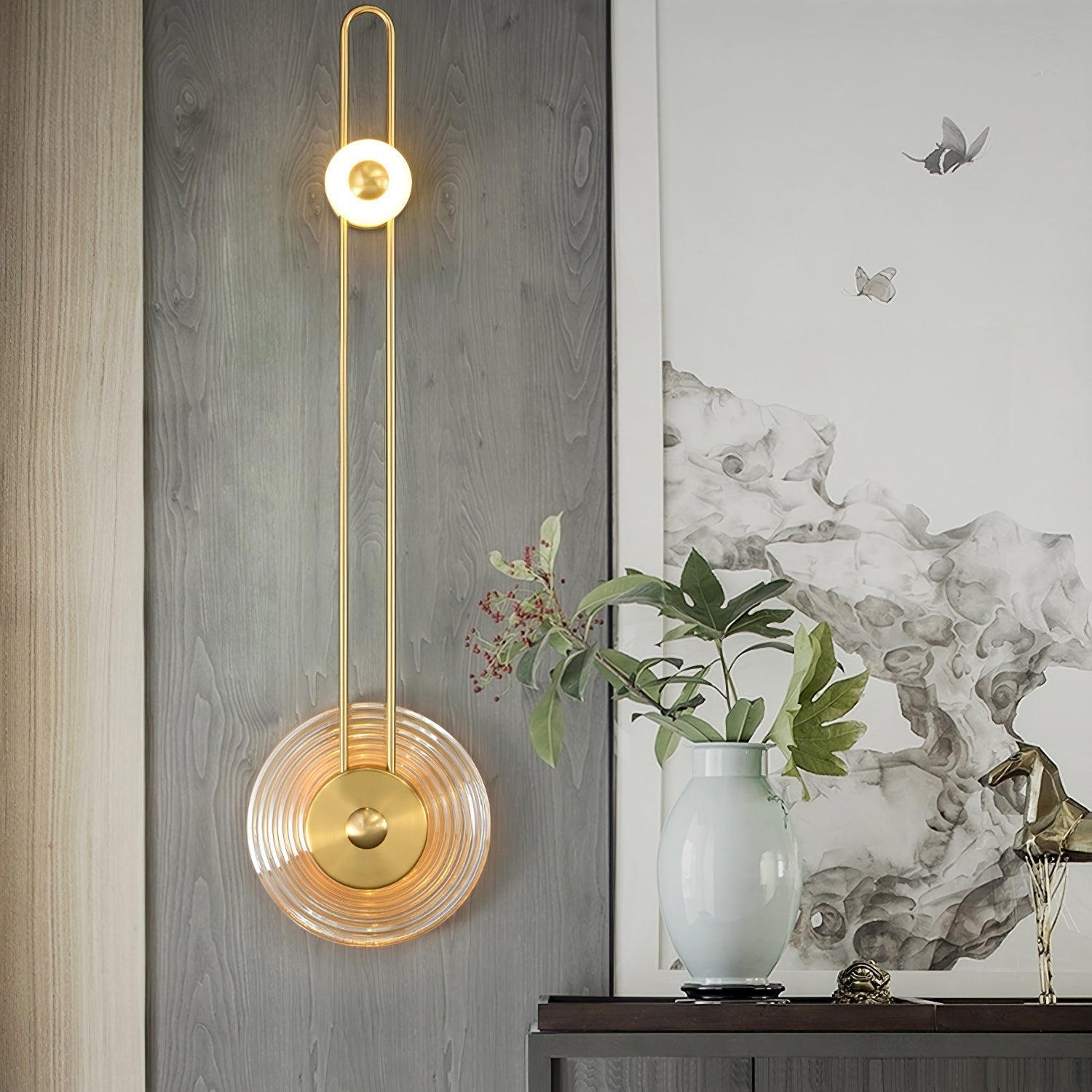 Gaia Wall Lamp Sculptural Geometry Alabaster
