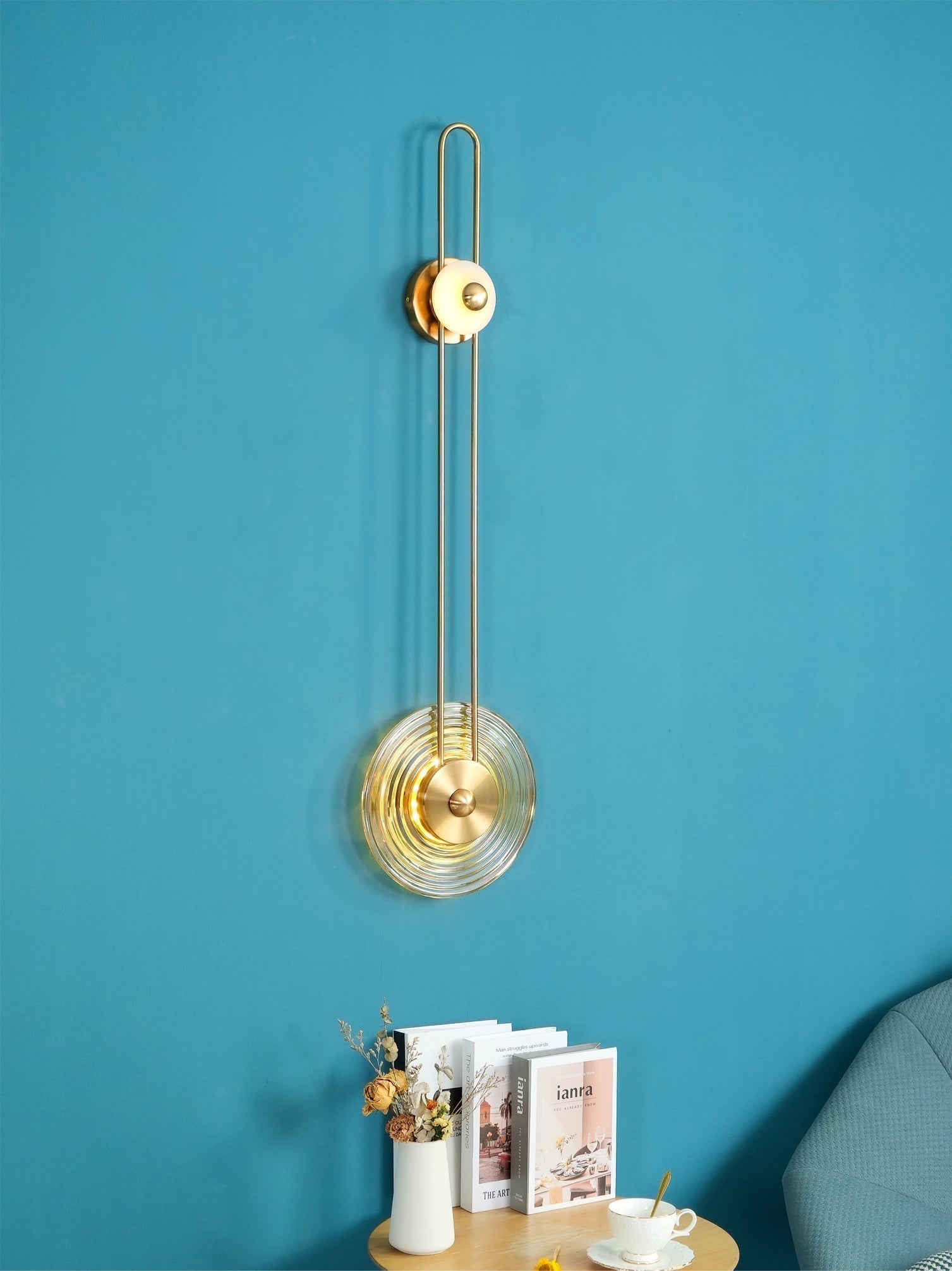 Gaia Wall Lamp Sculptural Geometry Alabaster