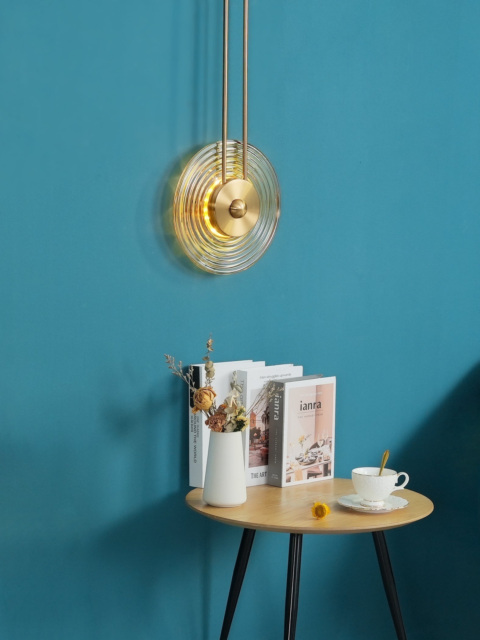 Gaia Wall Lamp Sculptural Geometry Alabaster