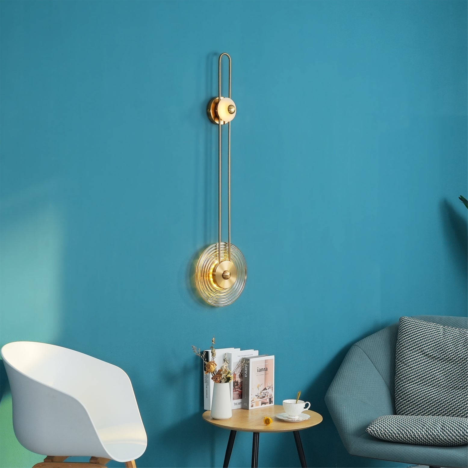Gaia Wall Lamp Sculptural Geometry Alabaster