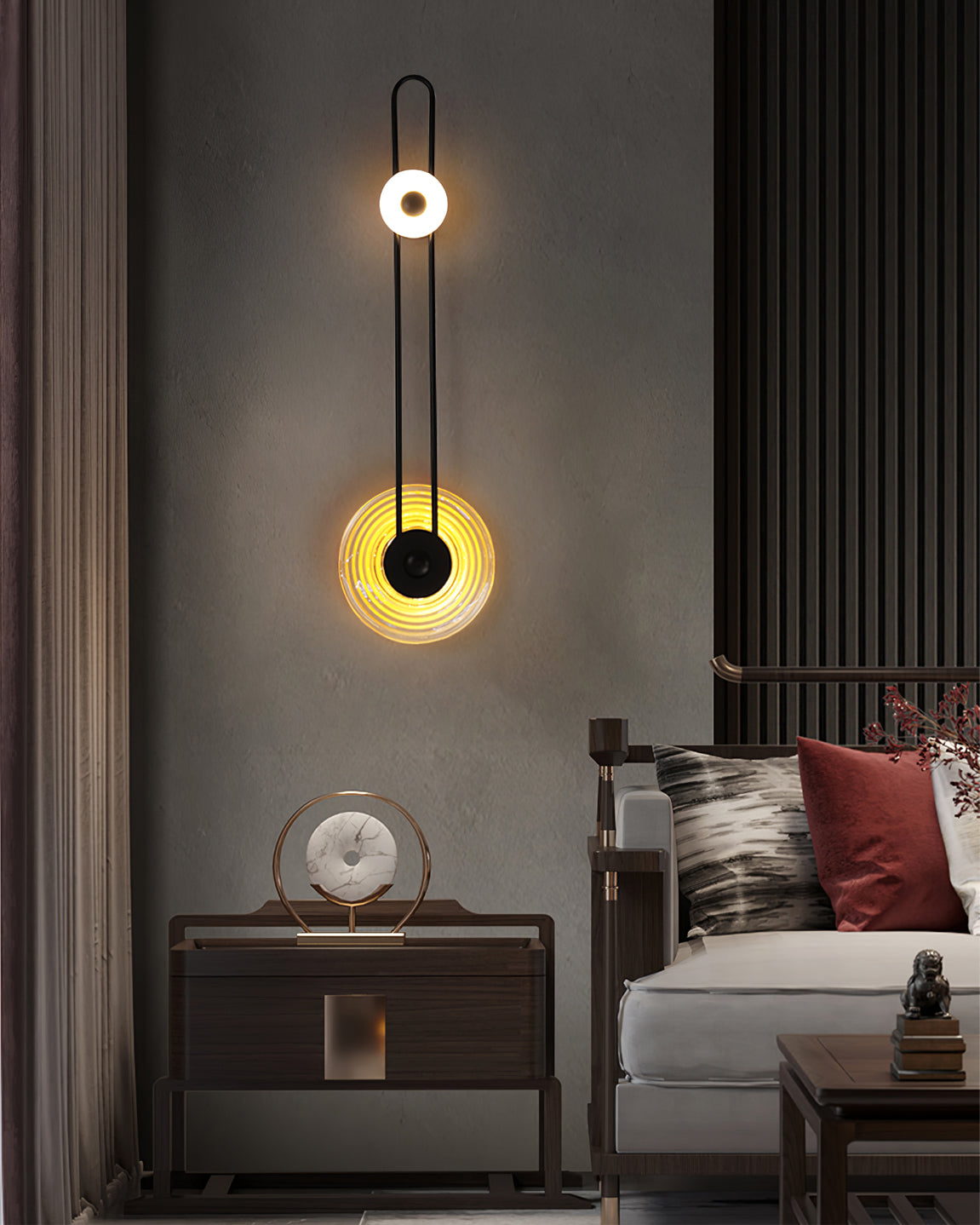 Gaia Wall Lamp Sculptural Geometry Alabaster