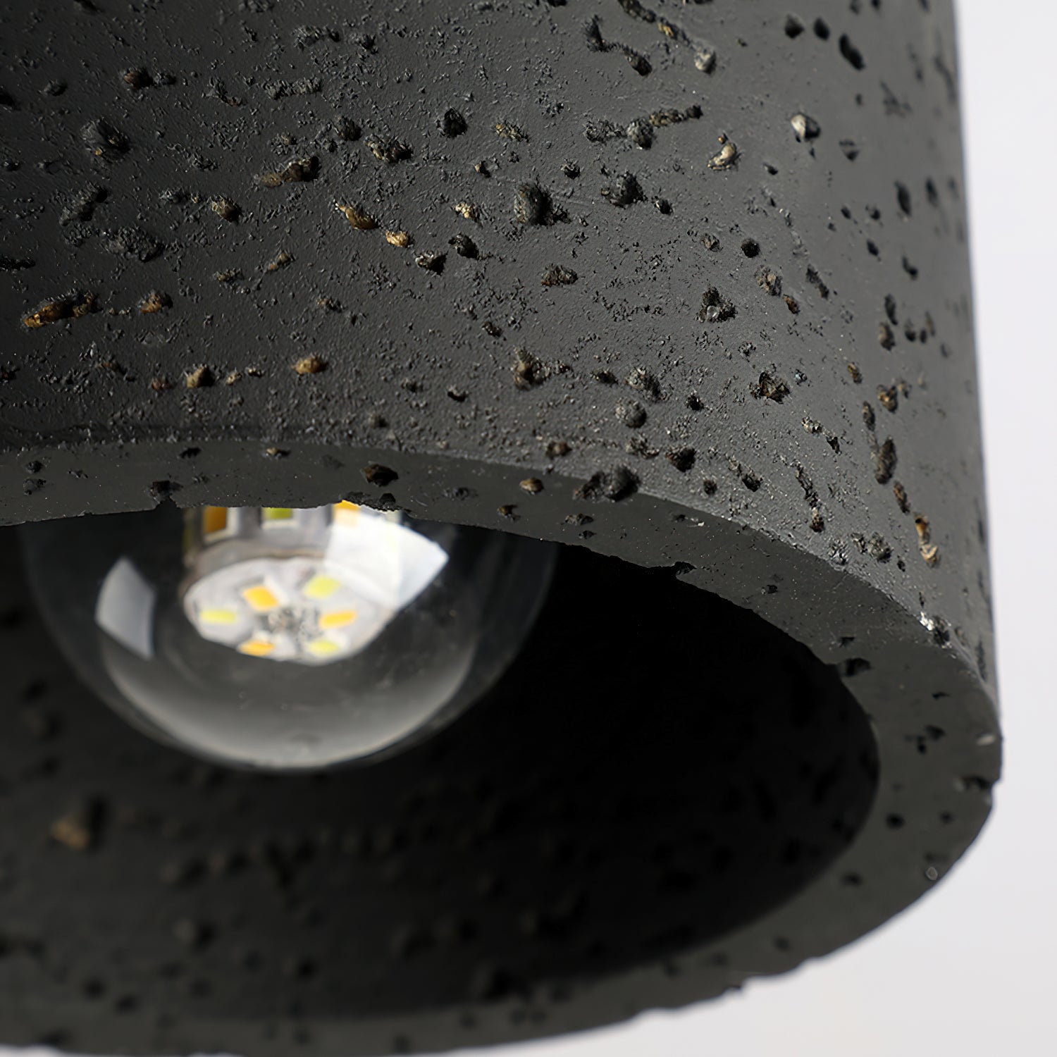 Rilon Sqaure&Round Ceiling Light Black& Yellow Travertine-Neutral Decor