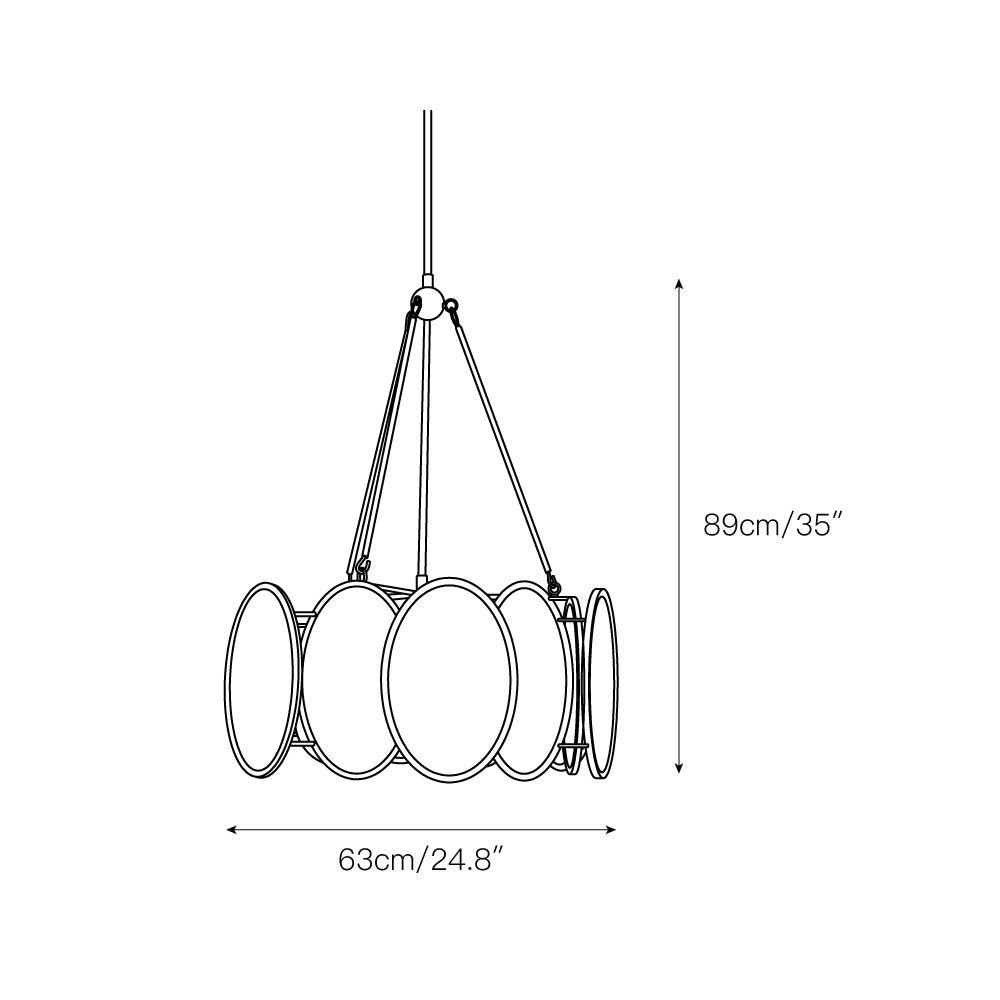 Ottilie Glass Chandelier