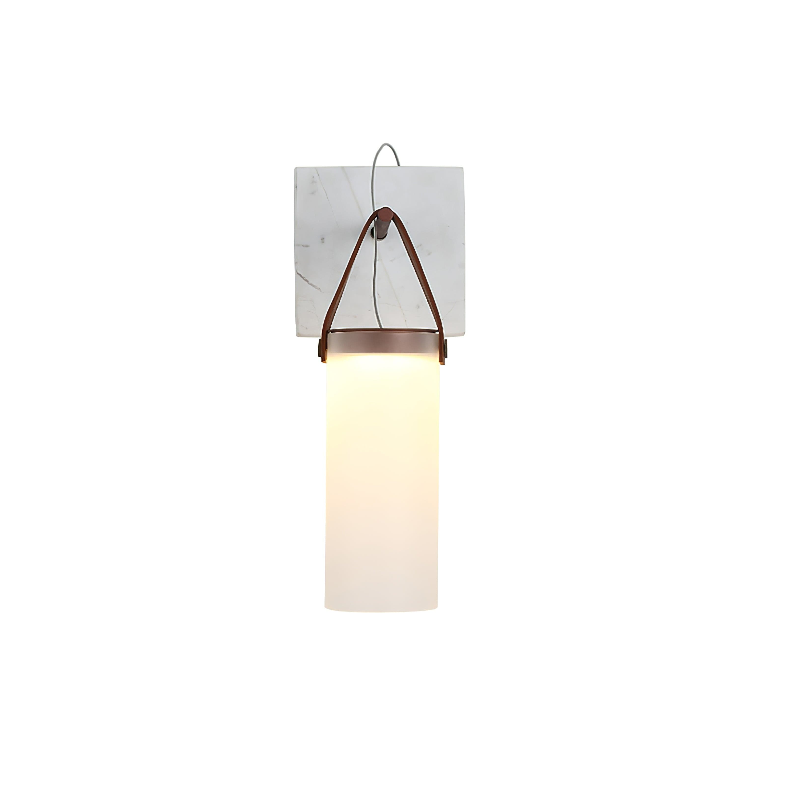 Galerie Wall Lamp Fontana Glass Leather Marble