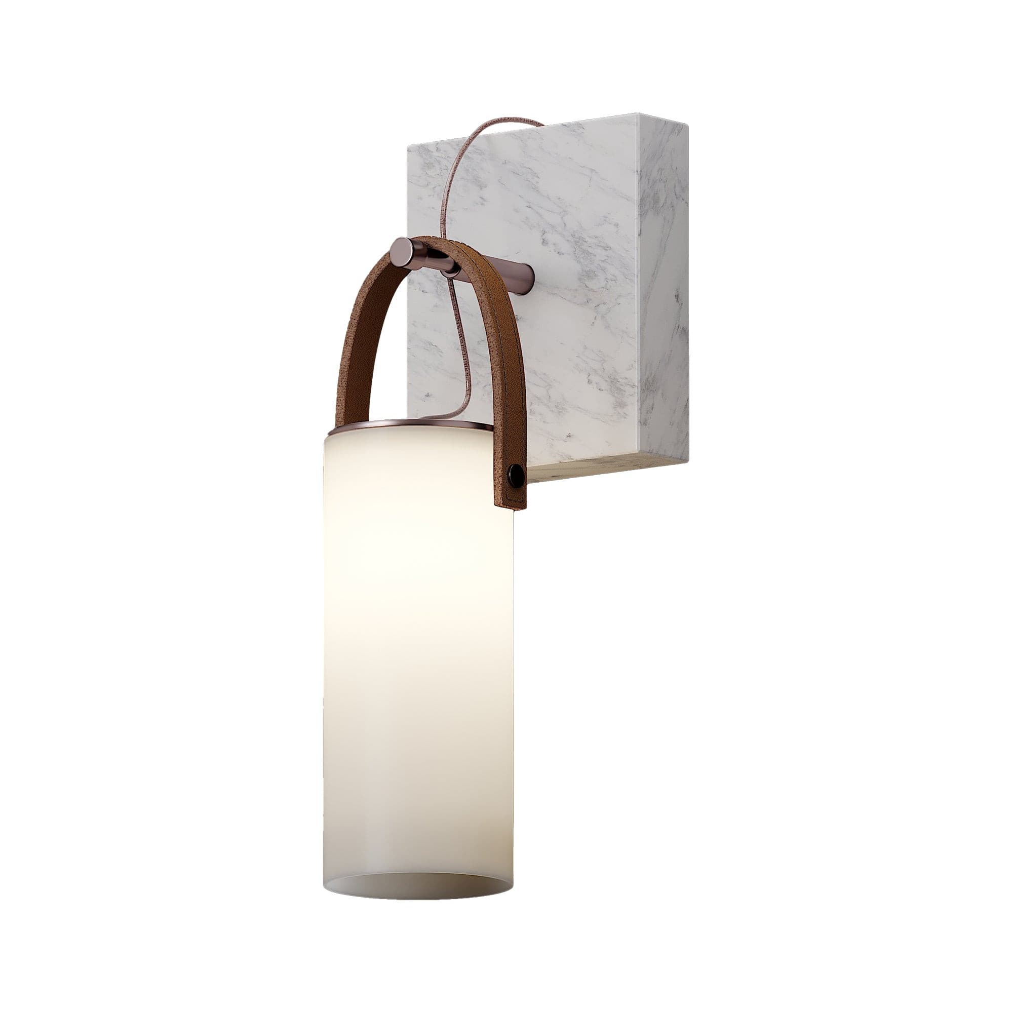 Galerie Wall Lamp Fontana Glass Leather Marble