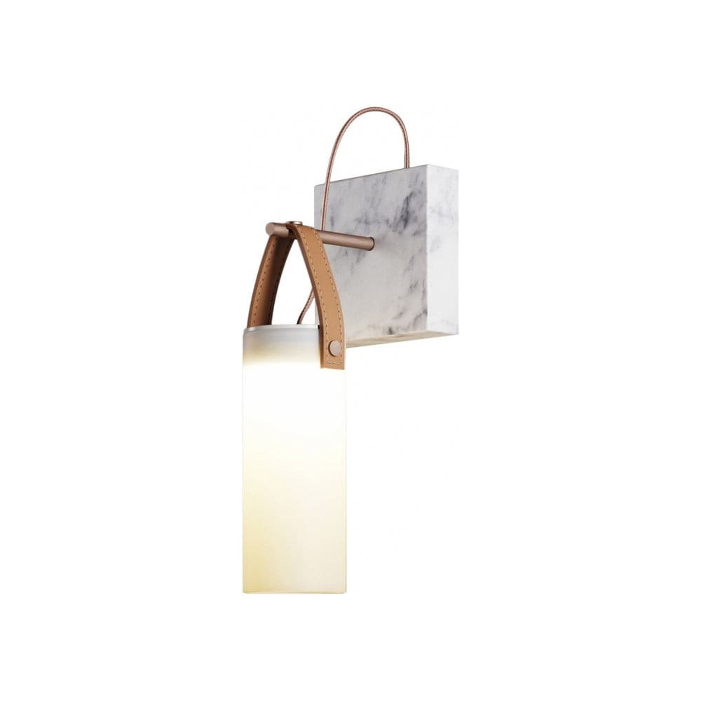 Galerie Wall Lamp Fontana Glass Leather Marble