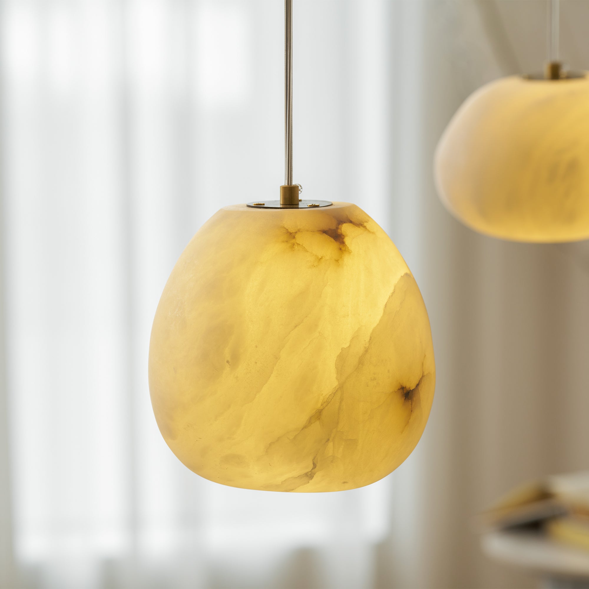 Alenor Pebbles Alabaster Pendant Lamp