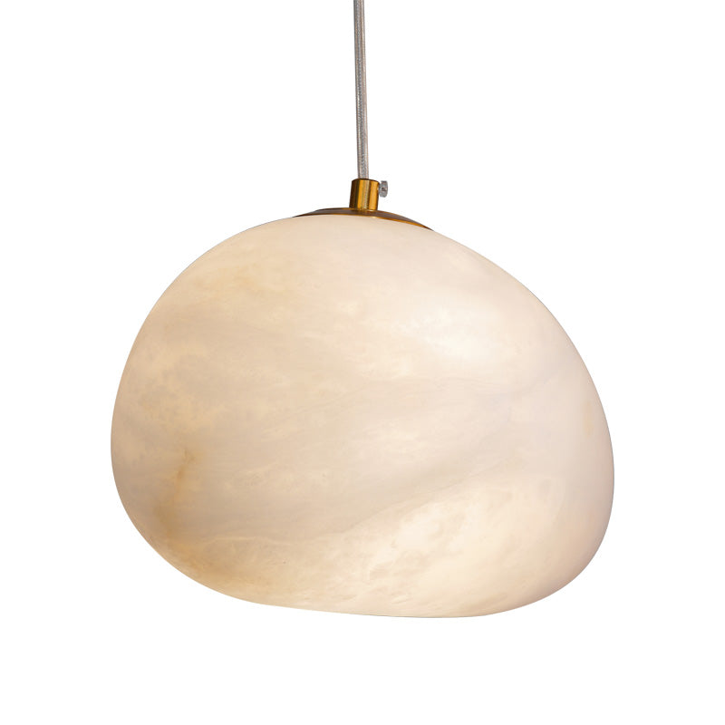 Goose Pendant Lamp Alabaster Brass Sophistication