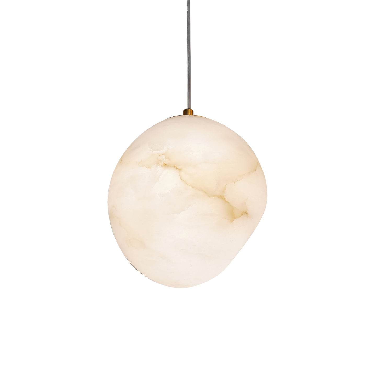 Ralen Pendant Lamp Alabaster Brass Sophistication-Neutral Decor