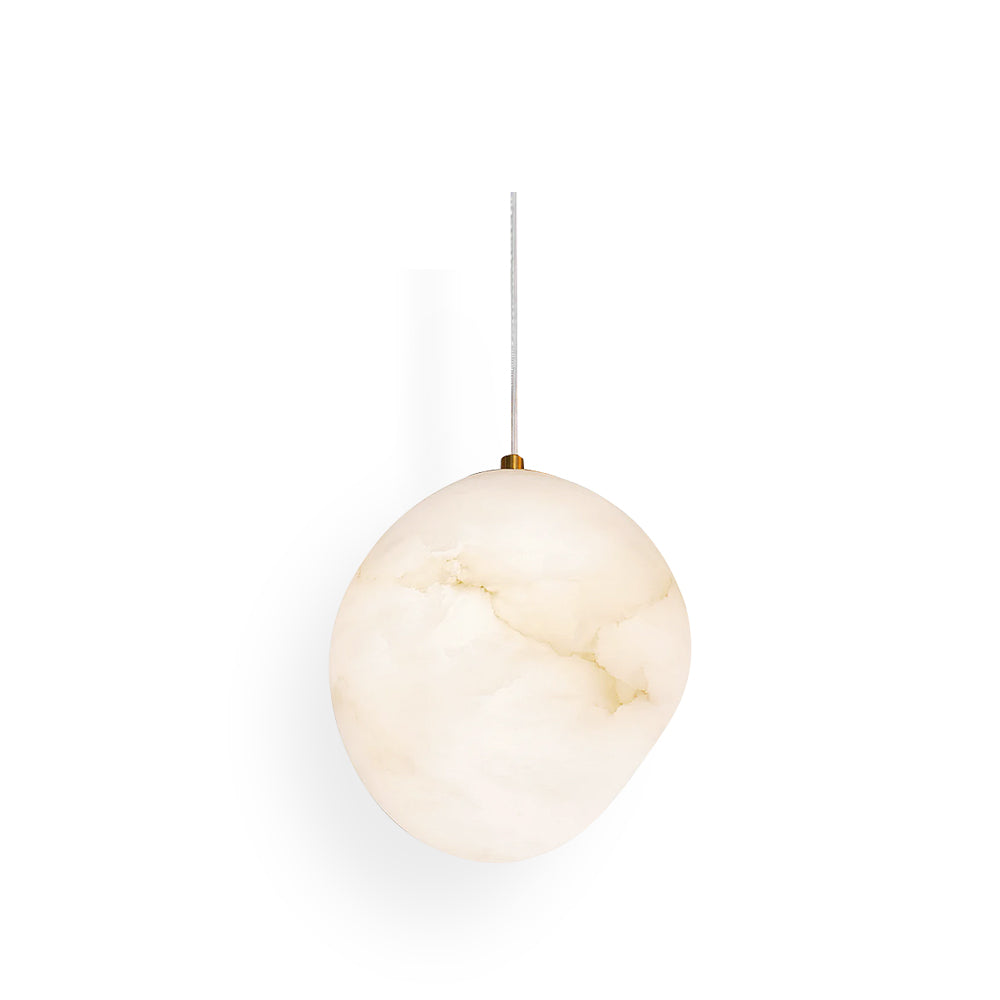 Ralen Pendant Lamp Alabaster Brass Sophistication-Neutral Decor