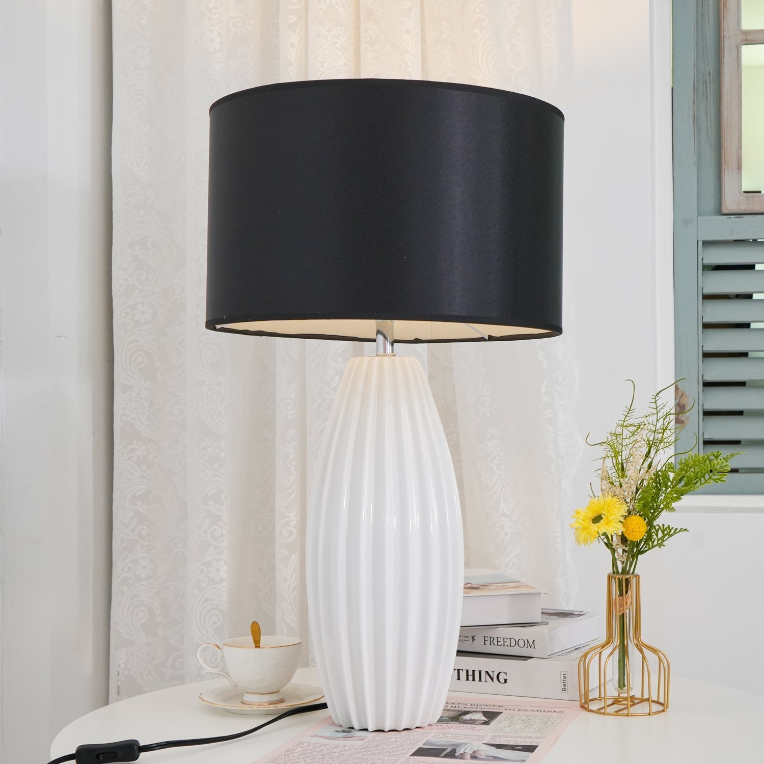 Virixon Modern Ceramics Table Lamp-Neutral Decor