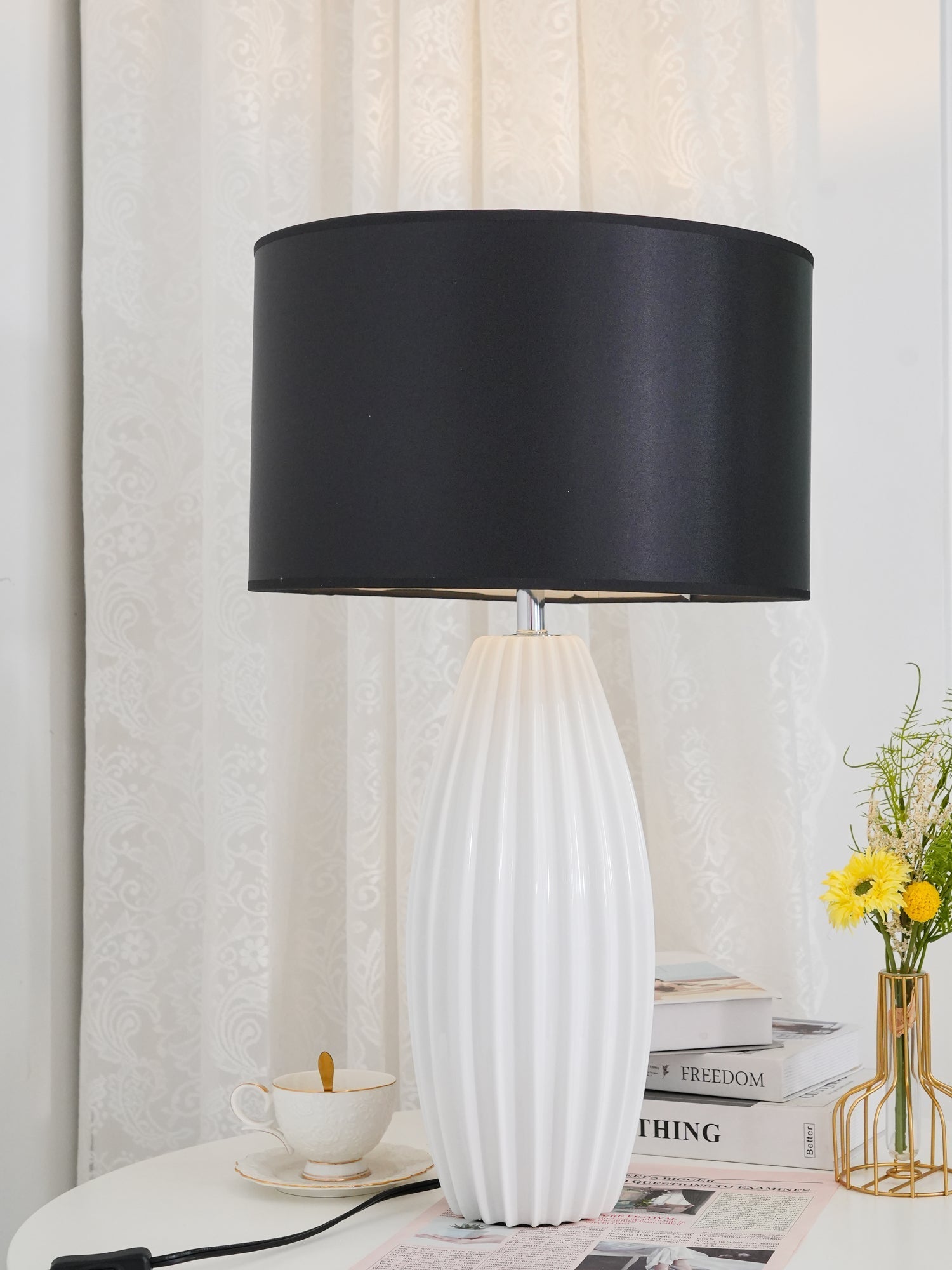 Virixon Modern Ceramics Table Lamp-Neutral Decor