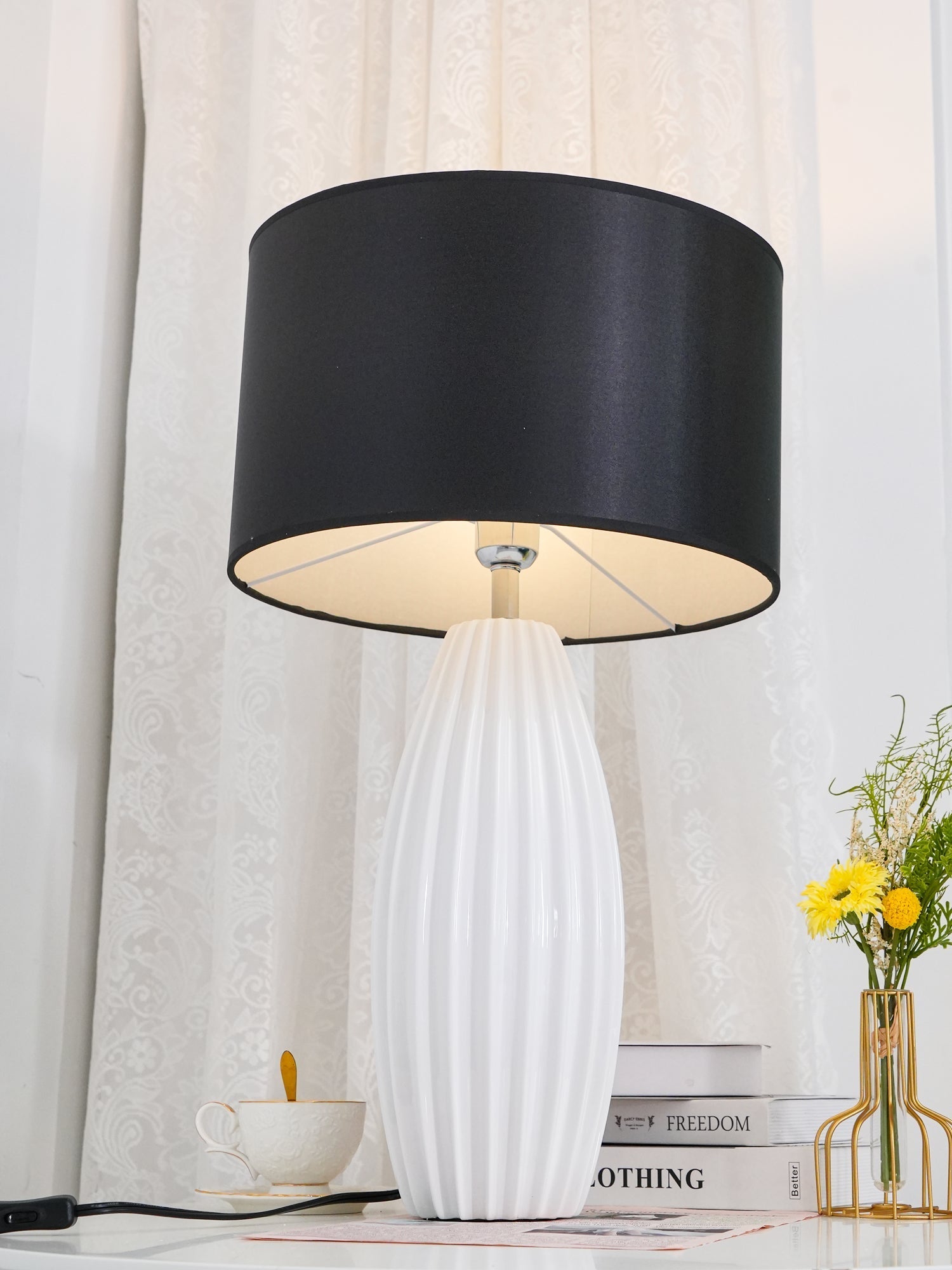 Virixon Modern Ceramics Table Lamp-Neutral Decor
